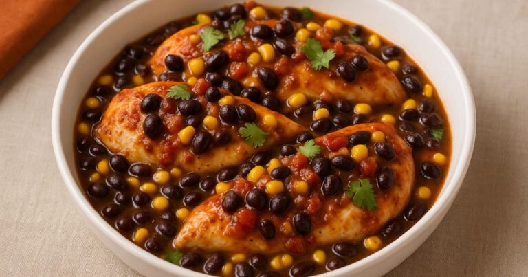 Black Bean Salsa Chicken Recipe—Easy, Healthy, and Delicious Dinner Idea