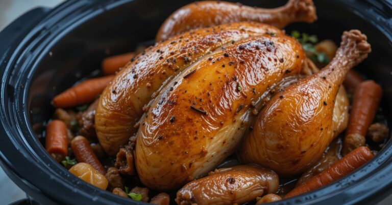 Slow Cooker Chicken and Stuffing
