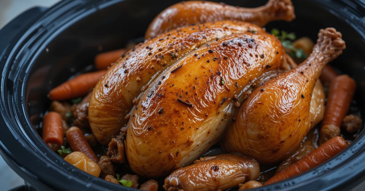Slow Cooker Chicken and Stuffing