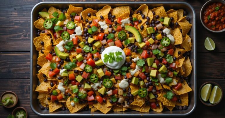 vegan sheet pan nachos