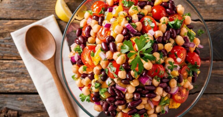 dense bean salad recipe