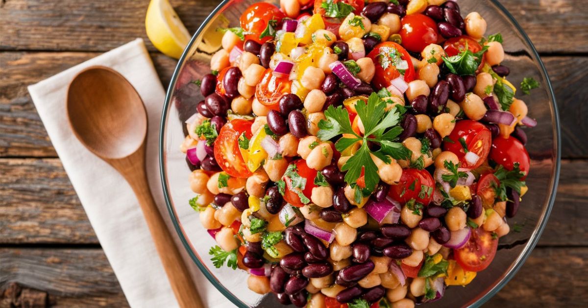dense bean salad recipe
