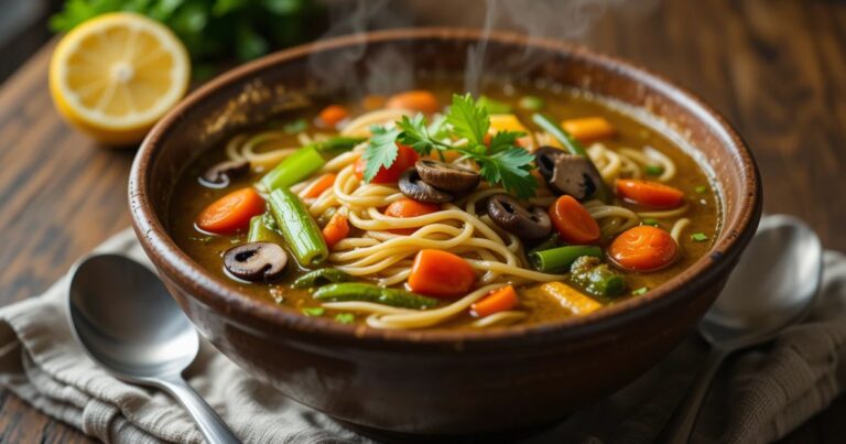Gluten-Free Vegetable Noodle Soup